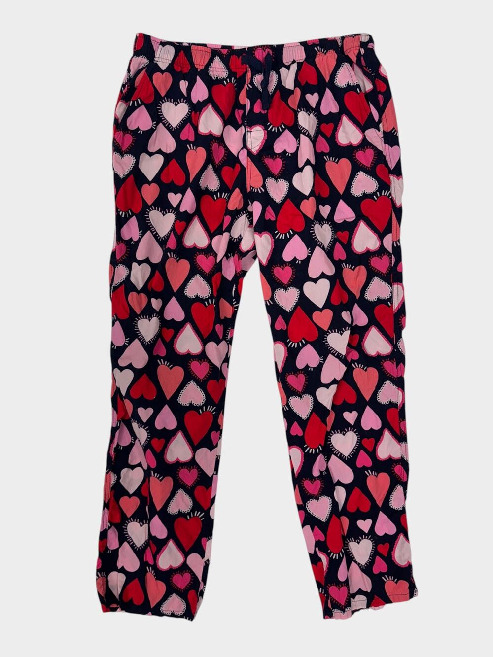 Old Navy Large Cotton Heart Print Lounge Sleep Pants with Pockets